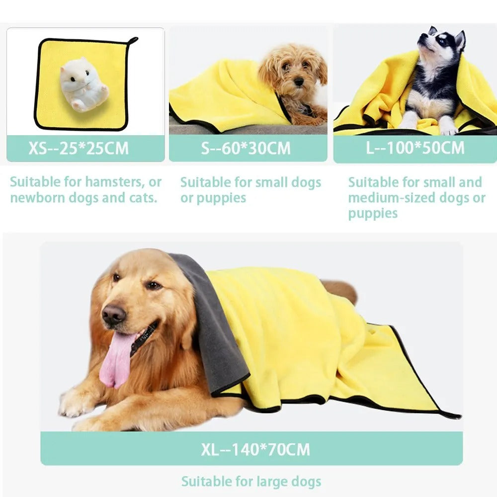 Ultra-Absorbent Pet Drying Towel